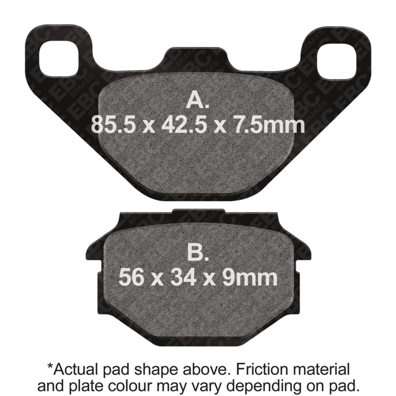 EBC 99-04 Aprilia Pegaso 650 ie All Models Rear Left FA-SFA-TT-X Brake Pads