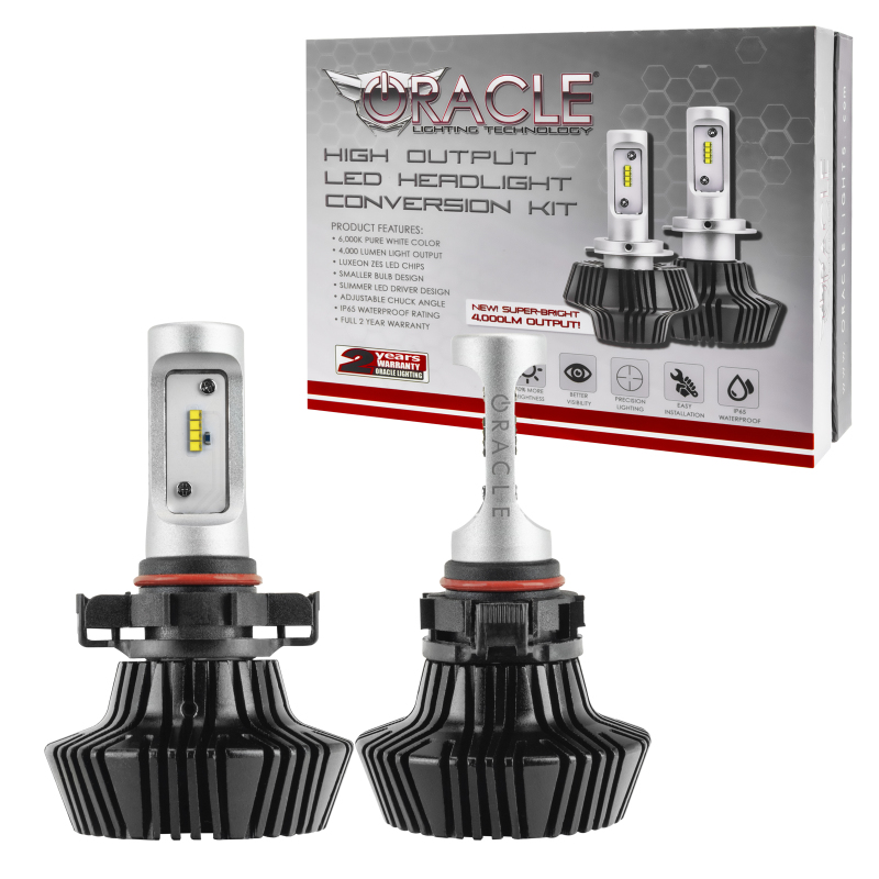 Oracle PSX24w/ 2504 4000 Lumen LED Headlight Bulbs (Pair) - 6000K thumbnail 2