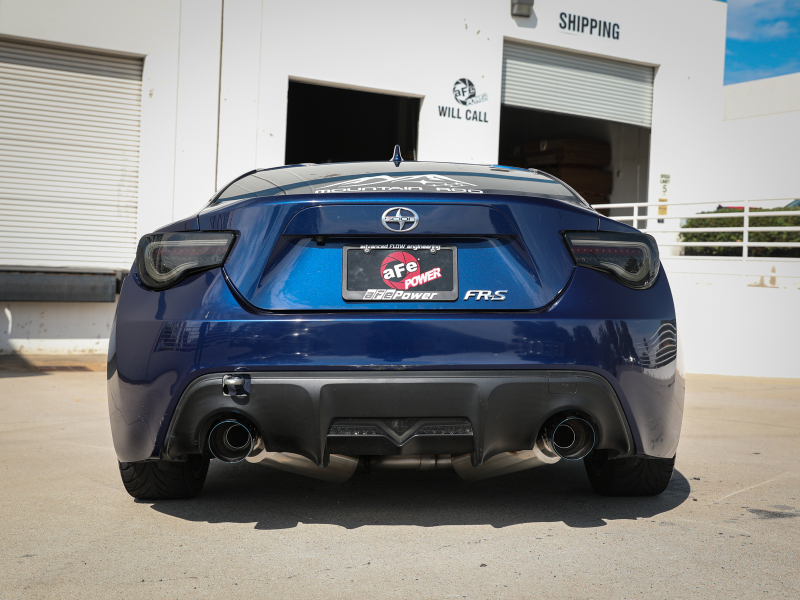 aFe Takeda Exhaust Axle-Back 13-15 Scion FRS / Subaru BRZ 304SS Blue Flame Dual Tips Exhaust thumbnail 9