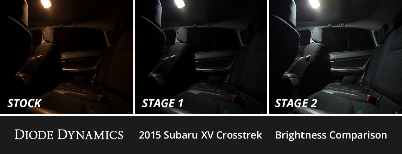 Diode Dynamics 13-16 Subaru XV Crosstrek Interior LED Kit Cool White Stage 1 thumbnail 8