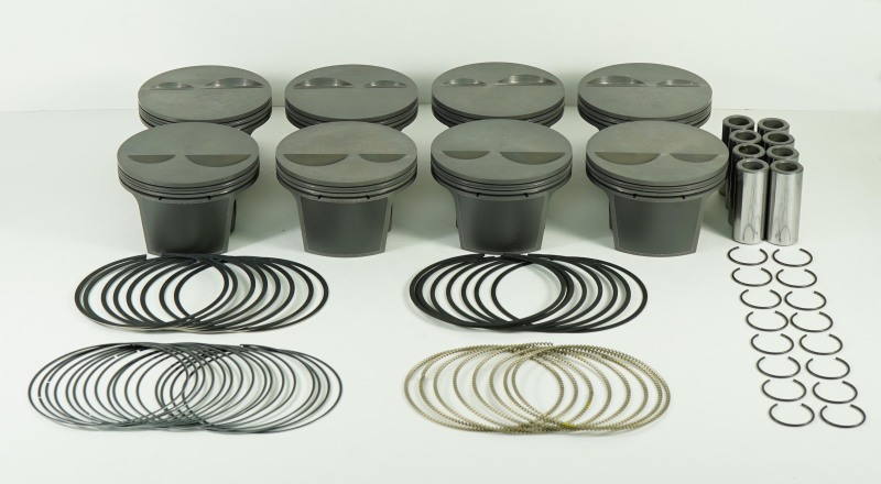 Mahle MS Piston Set SBC 388ci 4.060in Bore 3.750stk 6.125in Rod .0927in Pin -2cc 11.6 CR Set of 8 thumbnail 2
