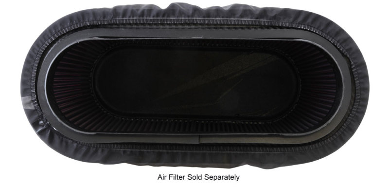 K&N Air Filter Wrap - Black - 4.313in Base ID x 4.75in Top ID x 6.75in H