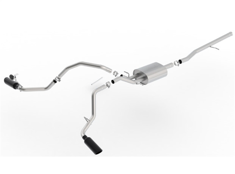 Borla 14-18 Chevrolet Silverado 1500 AT/MT 4DR SS S-Type Catback Exhaust Black Chrome Tip thumbnail 2