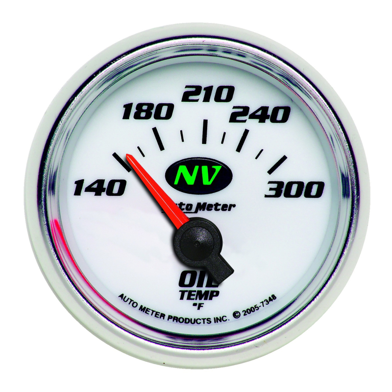 AutoMeter Gauge Oil Temp 2-1/16in. 140-300 Deg. F Electric NV thumbnail 4