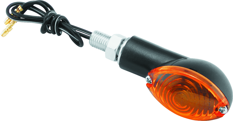 BikeMaster Ministalk Marker Light Oval - Black/Amber thumbnail 2