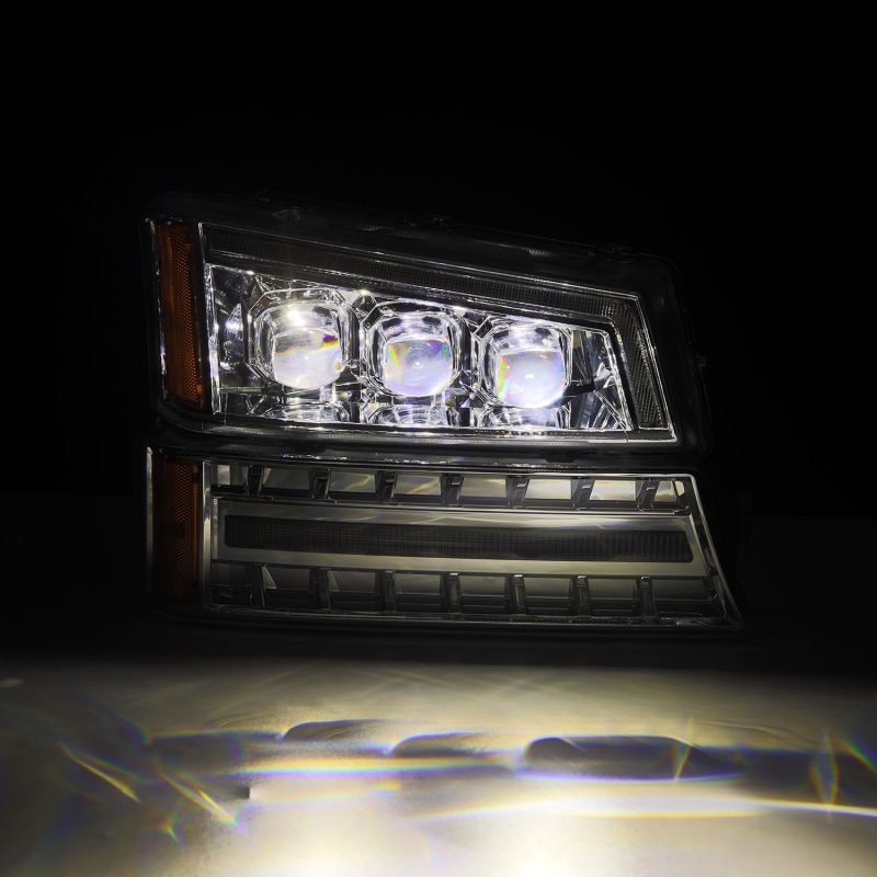 AlphaRex 03-06 Chevy Silverado 1500/2500HD/3500HD/Avalanche Chrome NOVA LED Proj Headlights thumbnail 3