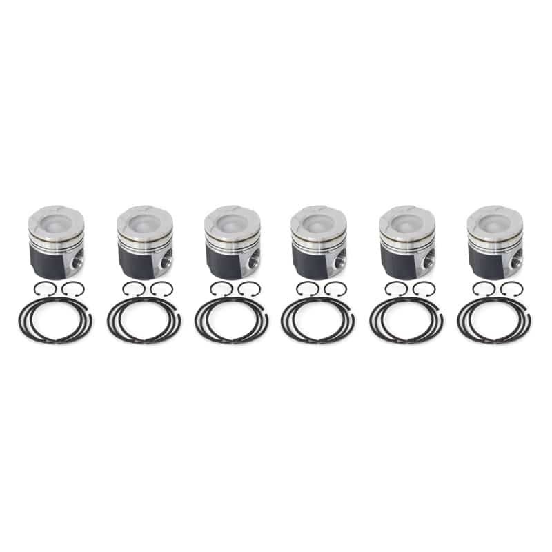 Industrial Injection 04.5-07 Dodge 24V .040 Oversized Piston w/Rings wrist Pins / Clips (Set)