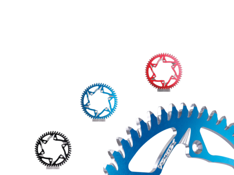 Vortex Racing Aluminum Rear Sprocket 520 44 Tooth- Red