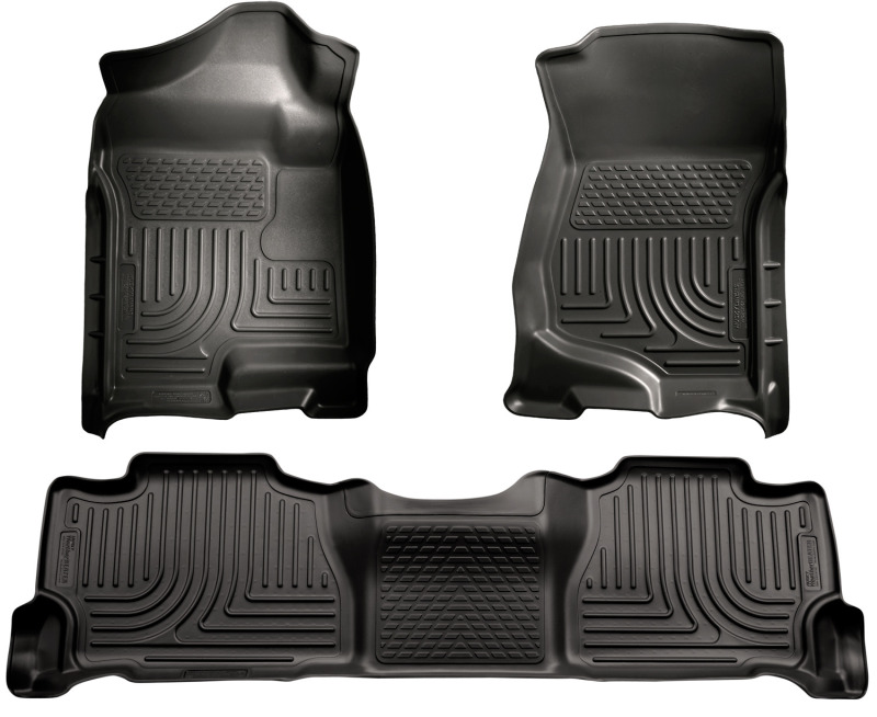 Husky Liners 07-13 GM Escalade/Suburban/Yukon WeatherBeater Black Front & 2nd Seat Floor Liners thumbnail 7