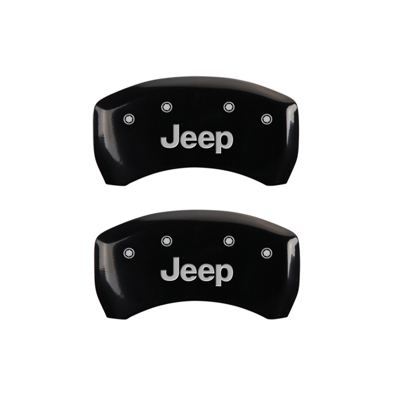 MGP 4 Caliper Covers Engraved Front & Rear JEEP Black finish silver ch thumbnail 9