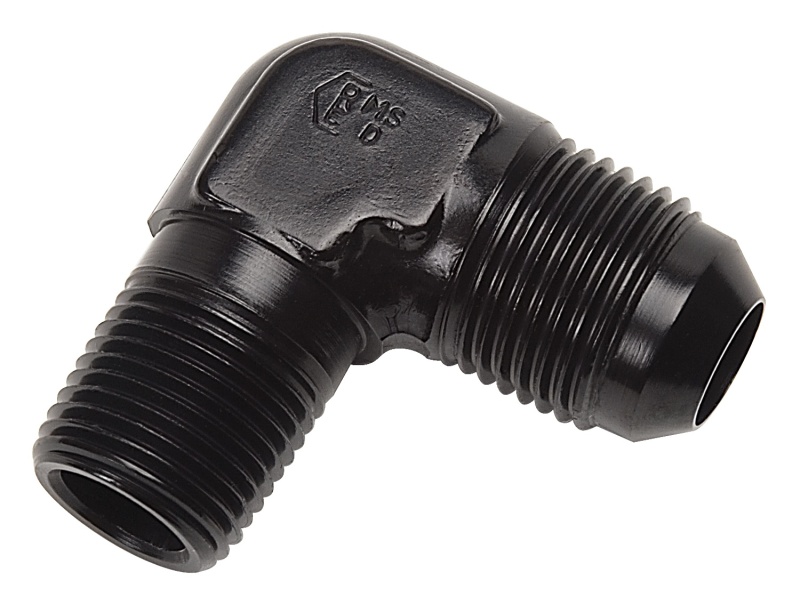 Russell Performance -6 AN to 1/8in NPT 90 Degree Flare to Pipe Adapter (Black) thumbnail 9