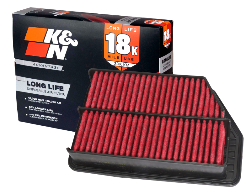K&N Hyundai Tucson L4-2.0/2.4L F/I 10-15 Air Filter thumbnail 2