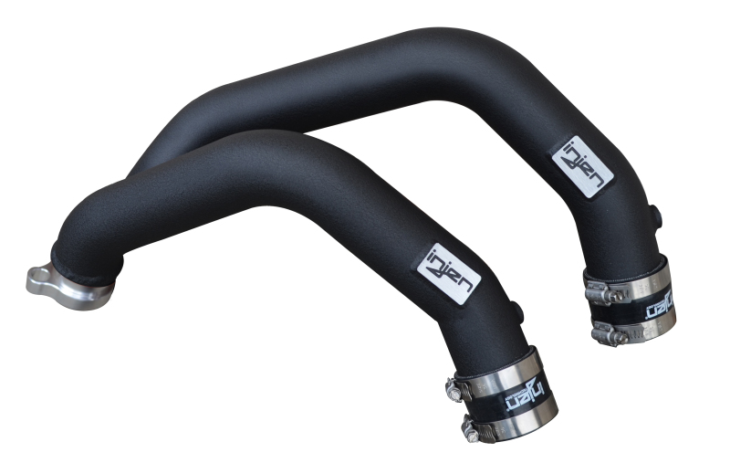 Injen 15-16 BMW M3(F80)/M4 (F82/83) 3.0L L6 Twin Turbo 2PC Aluminum Int. Charge Pipe - Wrinkle Black thumbnail 2