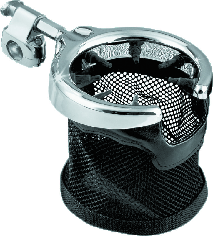 Kuryakyn Passenger Drink Holders 1484 Holder, Billet Aluminum, Chrome, Mounting Hardware Included, Each thumbnail 2