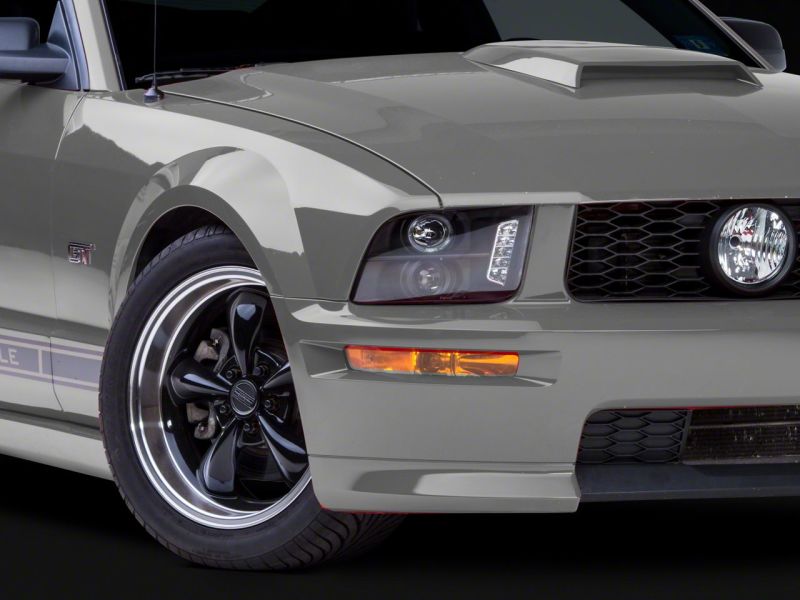 Raxiom 05-09 Ford Mustang Excluding GT500 LED Halo Projector Headlights- Black Housing (Clear Lens) thumbnail 6