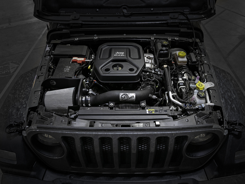 aFe Magnum FORCE Stage-2XP Cold Air Intake w/Pro DRY Filter 18-20 Jeep Wrangler JL 2.0T- Media Black thumbnail 9