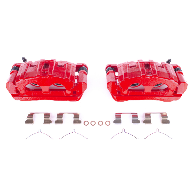Power Stop 14-16 Acura MDX Front Z23 Coated Kit w/Calipers (2x psbJBR1589EVC, 1x psbS3826A, 1x psbZ23-1723) thumbnail 3