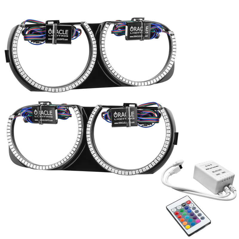 Oracle 15-21 Dodge Challenger Pre-Installed Halo Headlight Bezel - w/ Simple Controller thumbnail 2