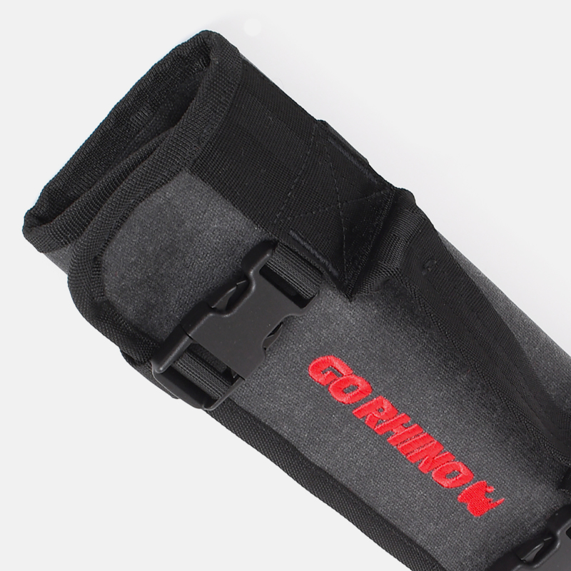 Go Rhino XVenture Gear Tool Wrench Roll - Small (3.5x3.5in. Closed) 12oz Waxed Canvas - Black thumbnail 7