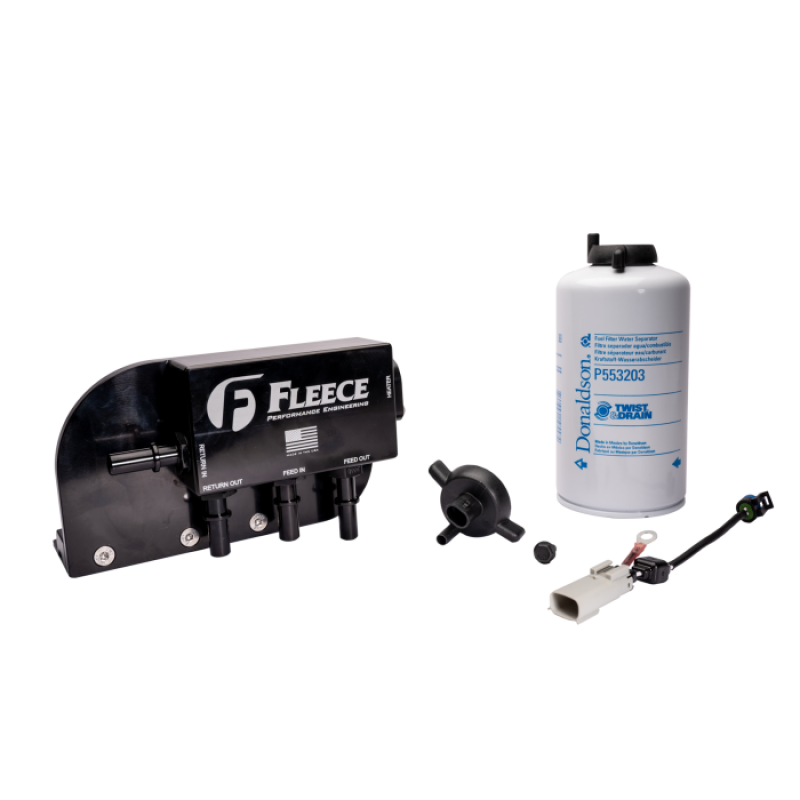 Fleece Performance Under Bed Fuel Filter Assembly for 2017-2026 Ford F250-550