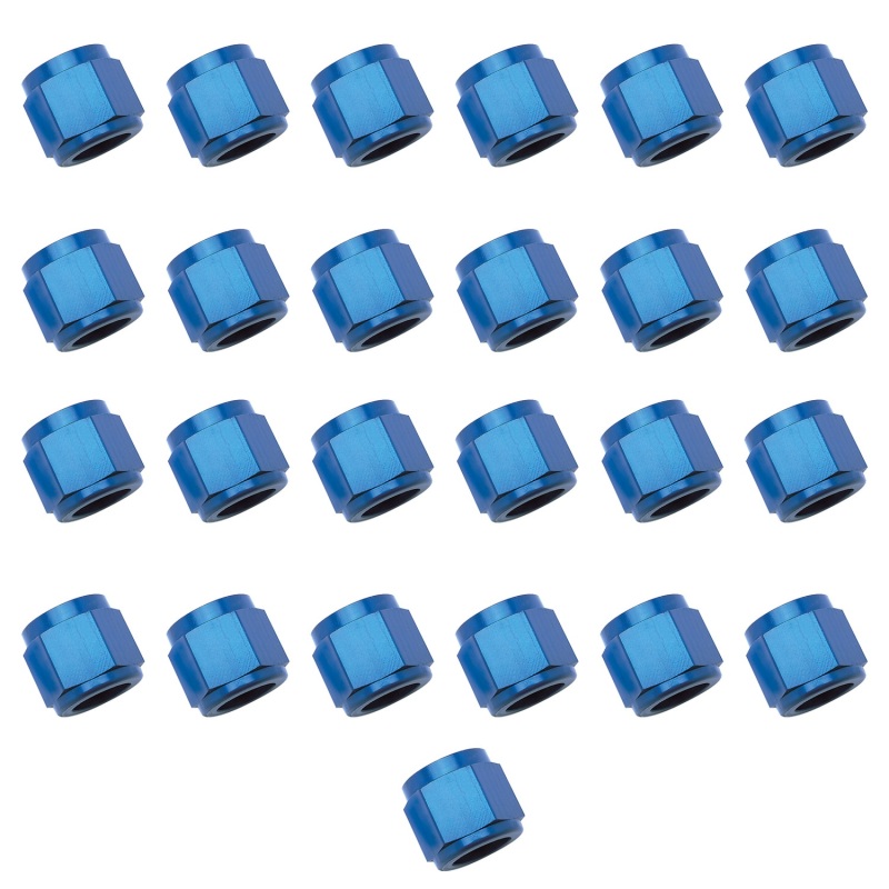 Russell Performance -6 AN Tube Nuts 3/8in dia. (Blue) (25 pcs.) thumbnail 5