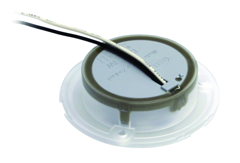 Hella 0500 Series Slim Line White 12V DC Round Soft LED Courtesy Light w/ White Plastic Rim thumbnail 8