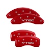 MGP 4 Caliper Covers Engraved Front & Rear Vtech Red finish silver ch thumbnail 8
