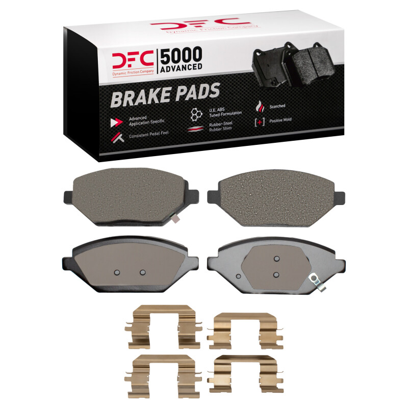 DFC 16-22 Chevrolet Spark (USA/Canada) Front 5000 Advanced Ceramic Brake Pads and Hardware Kit