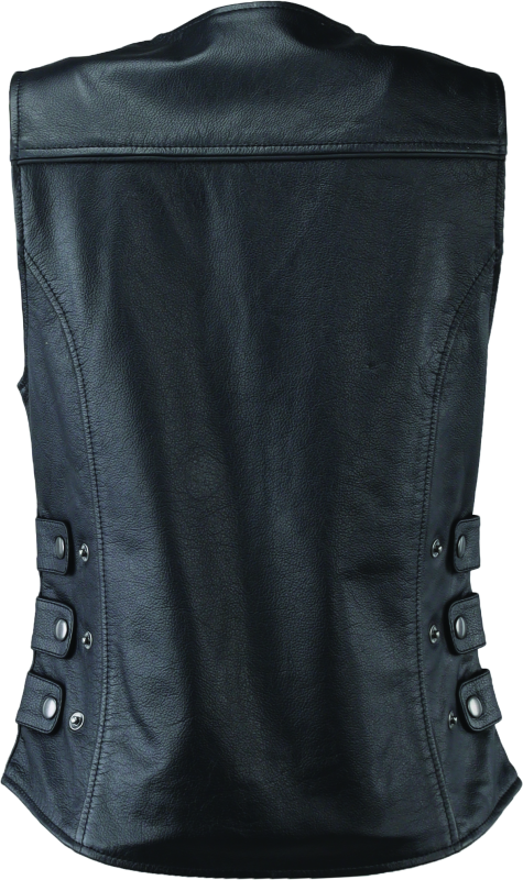 Kuryakyn Leather By River Road Plains Leather Vest Black Womens - Small thumbnail 7