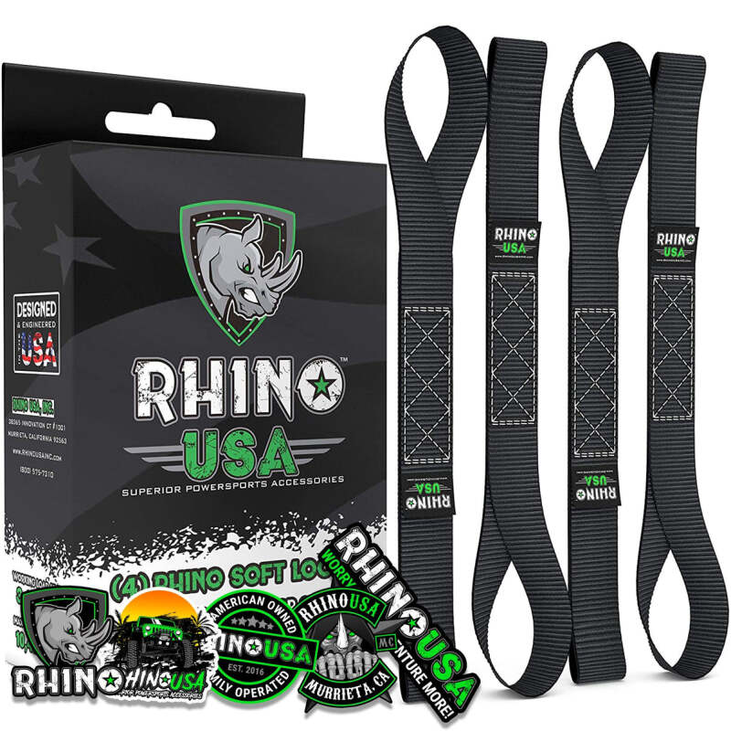 Rhino USA Soft Loops Motorcycle Tie-Down Set 4-Pack Black
Tie Strap