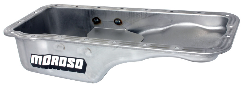 Moroso Ford 352-428 FE Stock (w/Front Sump) Wet Sump 5qt 5in Steel Oil Pan thumbnail 6
