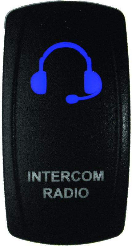 DragonFire Racing Lighted Switch Int/Rad On/Off Blue Led thumbnail 2