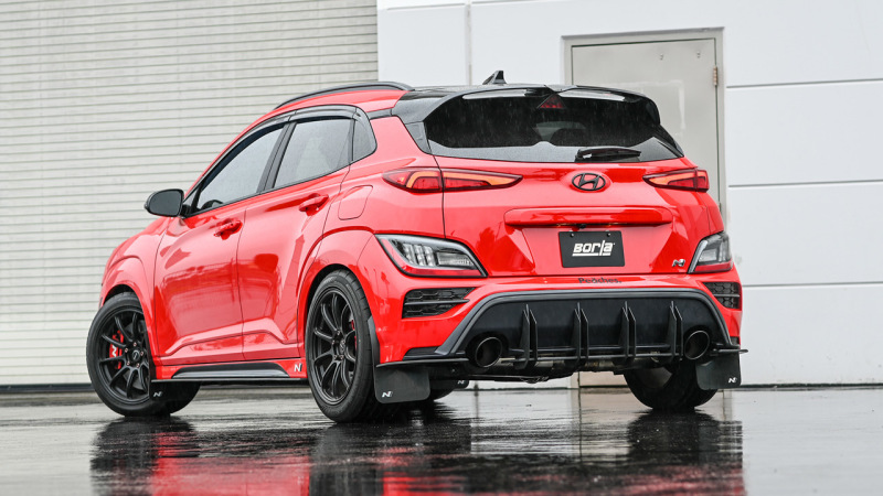 Borla 22-23 Hyundai Kona N 2.0L 4 CYL. Turbo AT/MT ATAK Catback Exhaust Black Chrome thumbnail 3