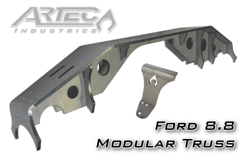 Artec Industries 8.8 in. Modular Axle Trusses for 1984-2001 CHEROKEE, 1987-2017 WRANGLER, 2018 WRANGLER JK - TR8803 Housing Brace, Truss, Rear, Steel, Natural, Ford Swap, Jeep, Kit thumbnail 3