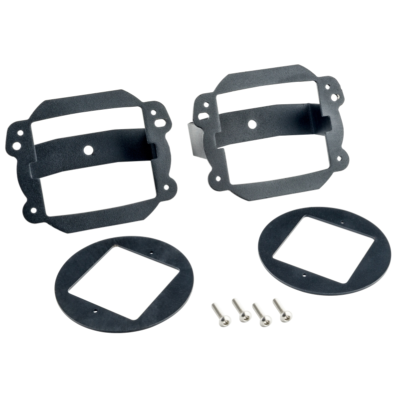 Oracle Jeep JK Fog Light to Cube Light Conversion Mount Brackets (Pair) w/ Bezel thumbnail 4