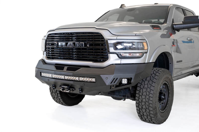 Addictive Desert Designs 19-20 RAM 2500/3500 Hammer Black Stealth Fighter Front Bumper thumbnail 6