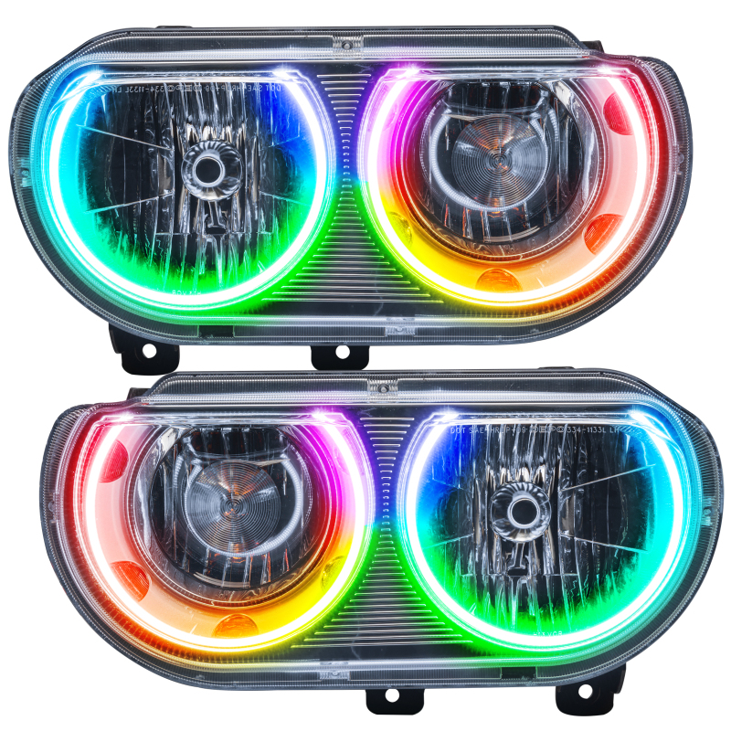 Oracle 08-14 Dodge Challenger SMD HL (Non-HID) - ColorSHIFT - Dynamic thumbnail 2