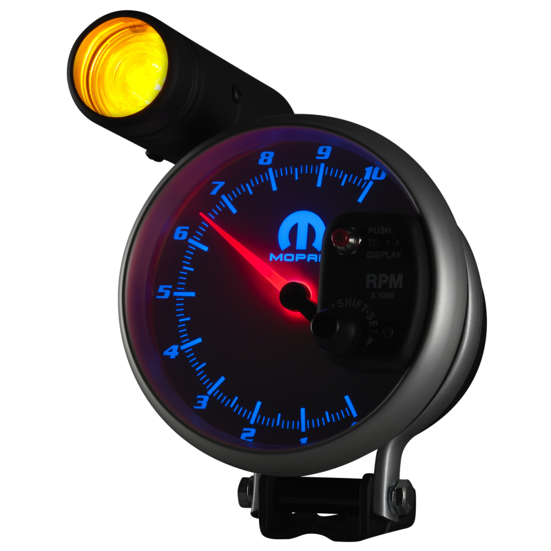 Autometer Mopar 5in / 10k RPM / Pedestal Mount White Tachometer w/ Shift Light thumbnail 8