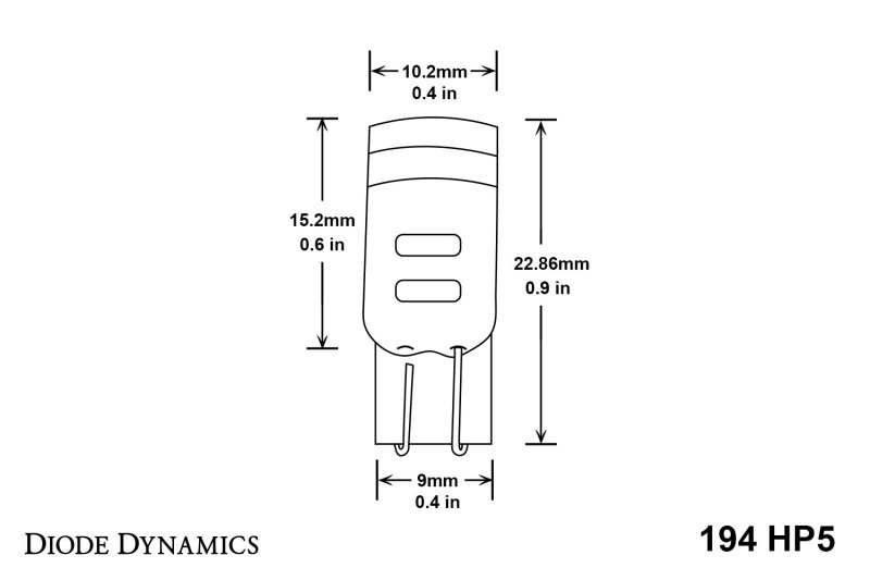 Diode Dynamics 194 LED Bulb HP5 - Red (five) thumbnail 8