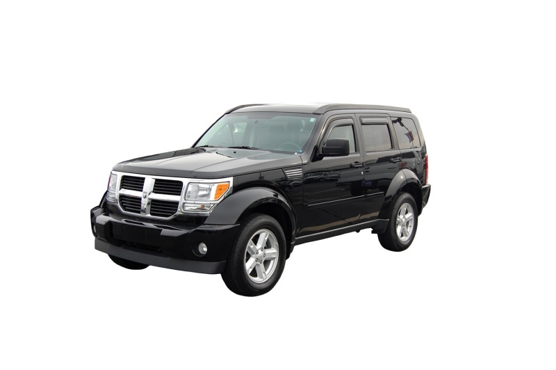 AVS 07-11 Dodge Nitro Ventvisor In-Channel Front & Rear Window Deflectors 4pc - Smoke thumbnail 2
