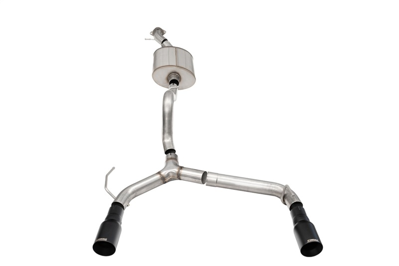 Corsa 21-25 Ford Bronco 2.7L 2-Door 2.75in Cat-Back Dual Rear Exhaust w/ 4in Straight-Cut Black Tips thumbnail 2