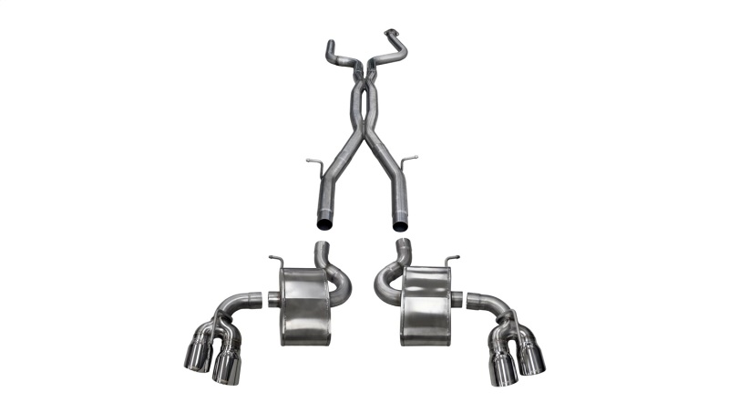 Corsa 2016-2024 Chevy Camaro SS 6.2L Xtreme+ 2.75in Cat-Back Dual Rear Exit w/ Twin 4in PolishedTips thumbnail 5