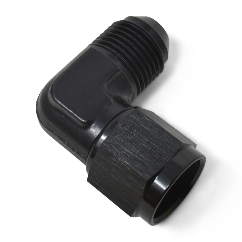 Russell Performance -8 AN 90 Degree Male AN to Female AN Fitting (Black) thumbnail 7