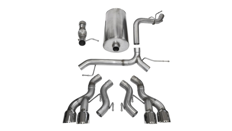 Corsa 2012-2014 Cadillac Escalade DUB 6.2L V8 Polished Sport Cat-Back Exhaust thumbnail 9