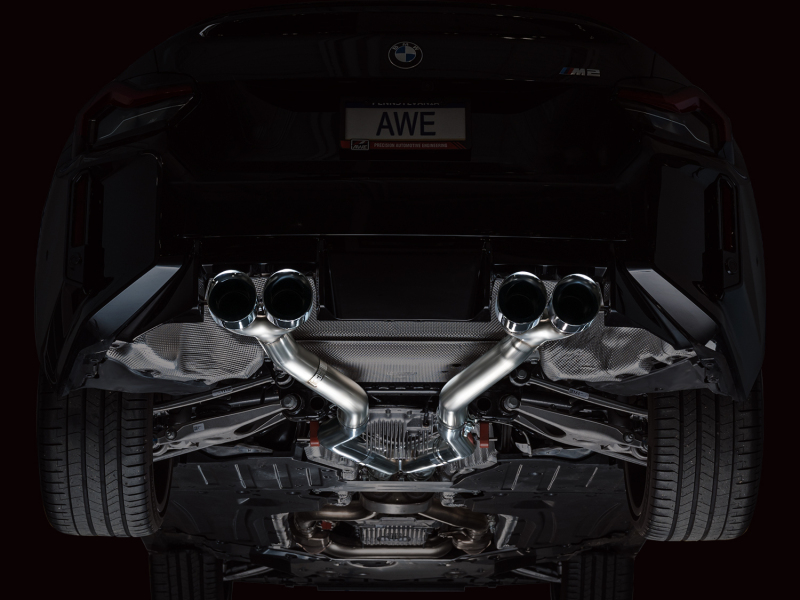 AWE Tuning 23-24 BMW G87 M2 Track Edition Exhaust - Chrome Silver Tips thumbnail 5