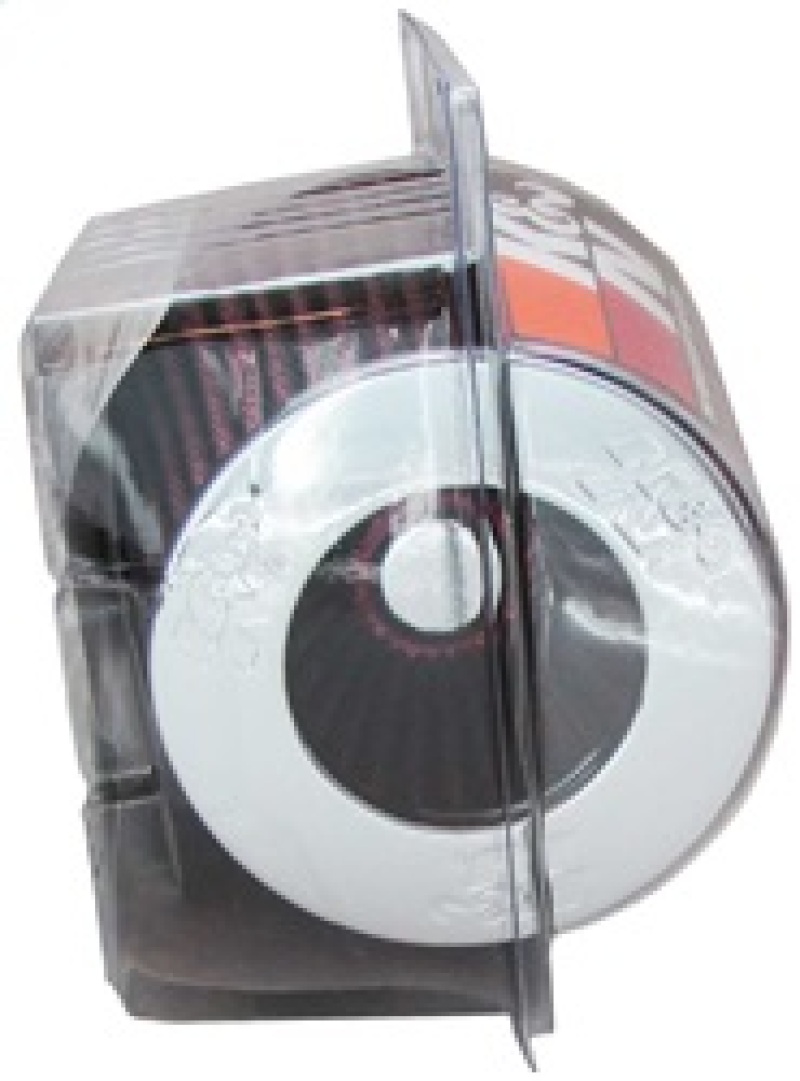 K&N Universal Air Filter Chrome Round Tapered Red - 4in Flange ID x 1.125in Flange Length x 5.5in H thumbnail 8