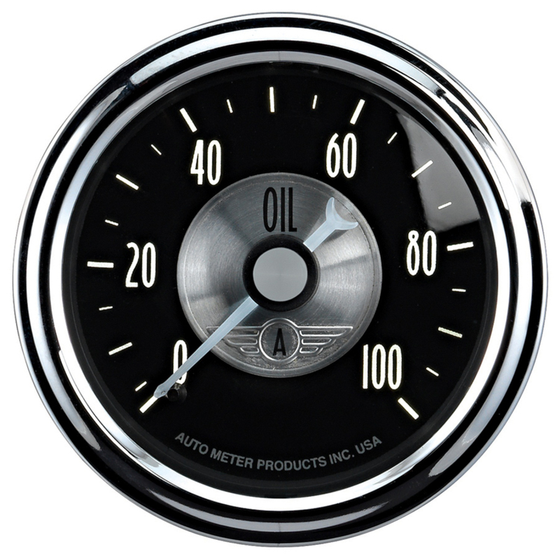 Autometer Prestige Series Black Diamond 2-1/16in 0-100 PSI Mechanical Oil Pressure Gauge thumbnail 5
