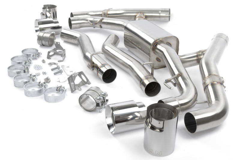 Dinan 20-26 BMW X5 M/X6 M (F95/F96) Valved Axleback Exhaust System - Polished Tips thumbnail 7