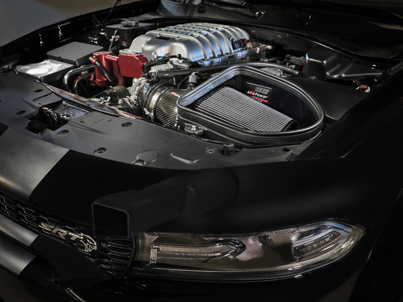 aFe Dodge Charger SRT Hellcat Redeye 21-23 V8-6.2L Track Series Stage-2 Carbon Fiber Intake System thumbnail 4