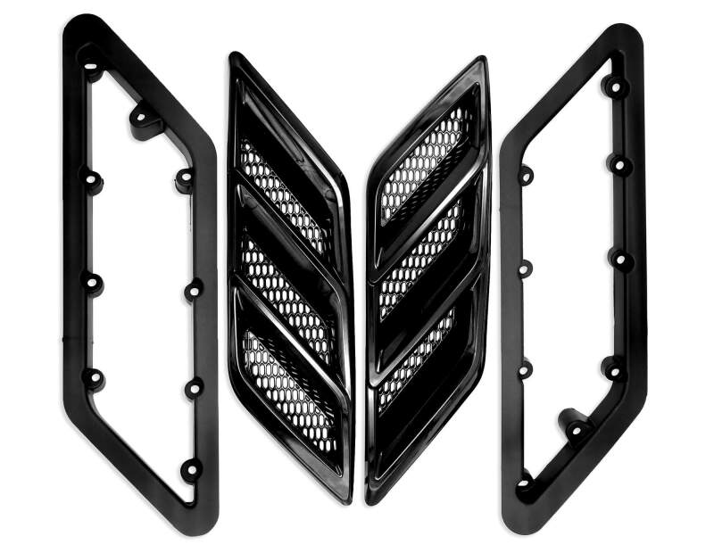 Roush 2015-2023 Roush Mustang Fender Vent Heat Extractors - Gloss Black thumbnail 4